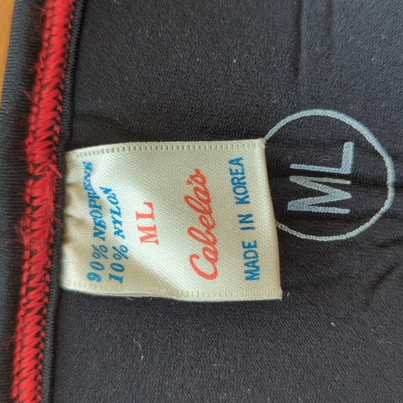 Cabela's Fishing Neoprene Chest Waders Bib Footed Stocking Overalls ML Brown - Picture 3 of 16